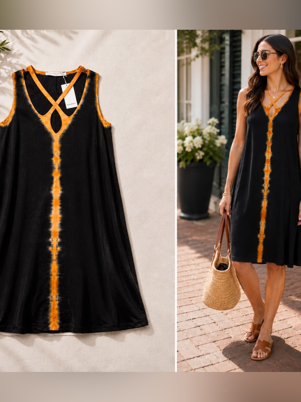 Viviana Uchitel Black Silk Dress $572 NWT 1/S